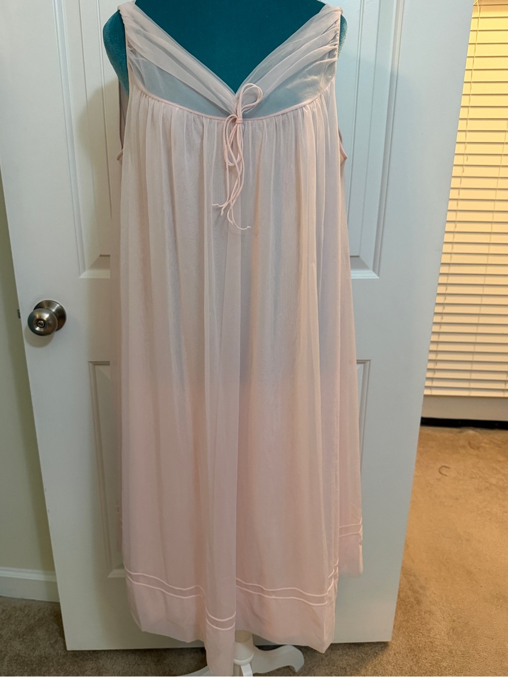 Vintage Shadowline Soft Pink Chiffon Nightgown Small-Medium? See Measurements